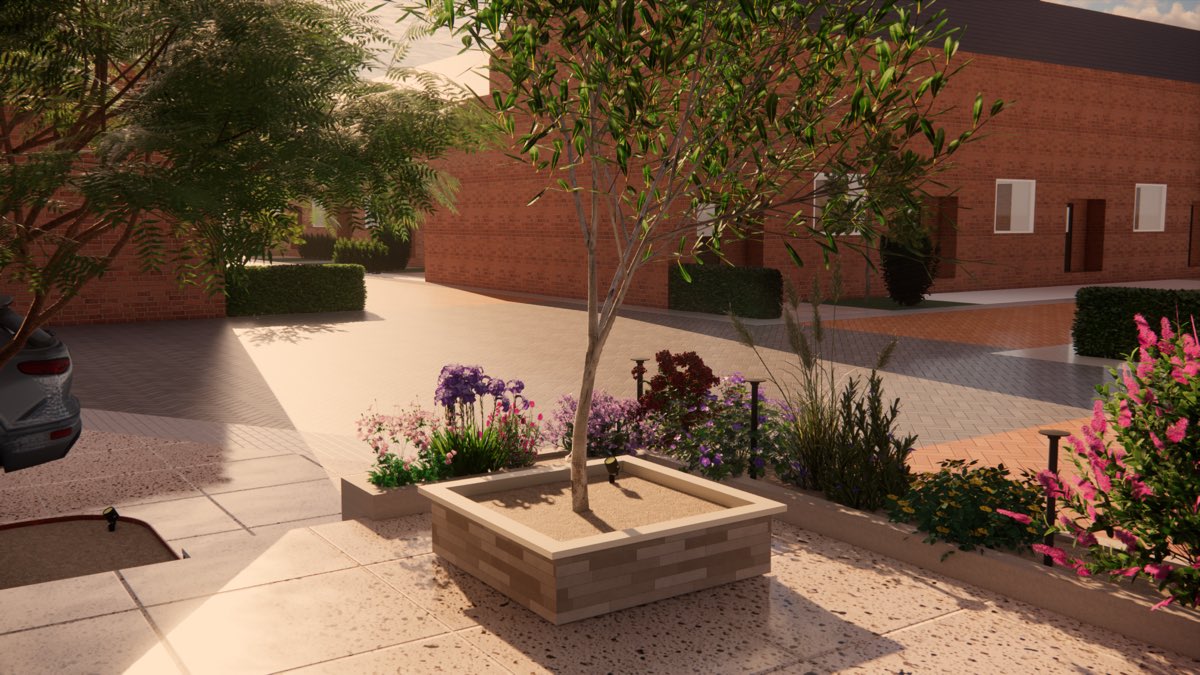 Tuinontwerp voor een tuin in Barendrecht