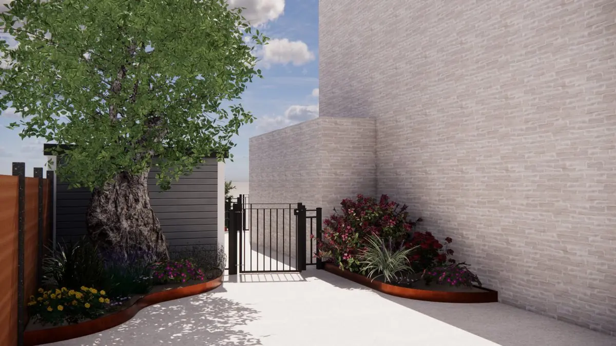 3D-ontwerp dat wij maakten voor een tuin in Bergschenhoek, beeld 2
