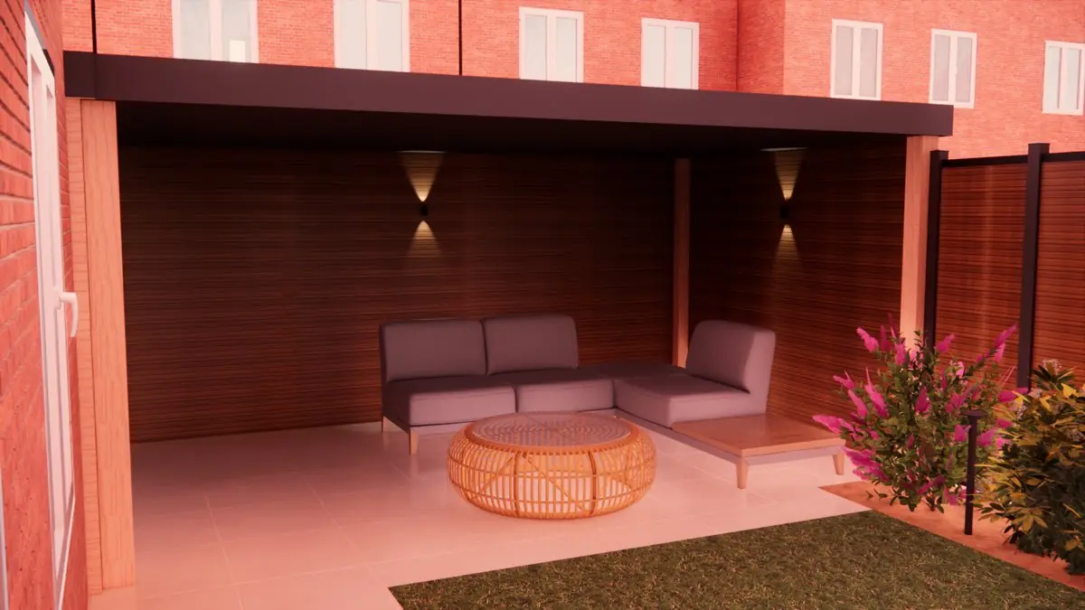 3D-ontwerp dat wij maakten voor een tuin in Berkel en Rodenrijs, beeld 3